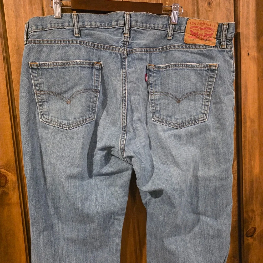 Levi's 559‎ Relaxed Straight Jeans Mens 42x30 Blue Good Denim Casual Pants